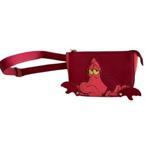 Rare NWOT Loungefly Little mermaid Sebastian Fanny pack